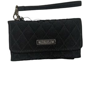 Vera Bradley Black Quilted Wallet Wristlet NWT RFID Card Holder
